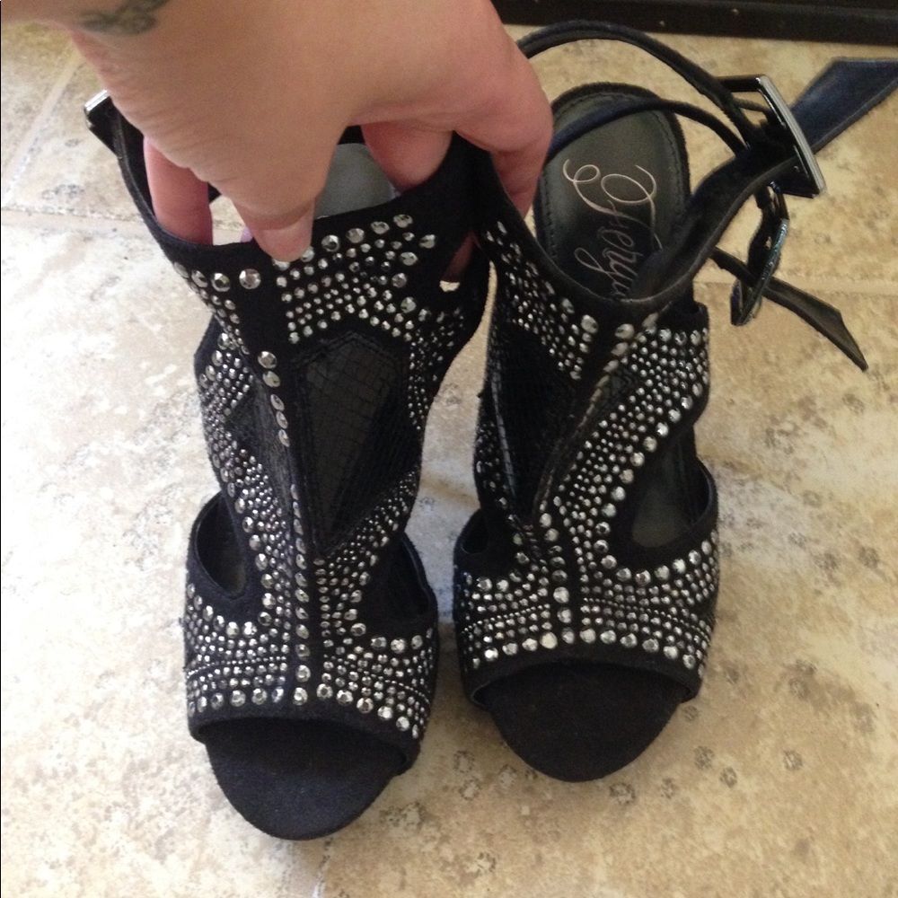 Fergie studded heels